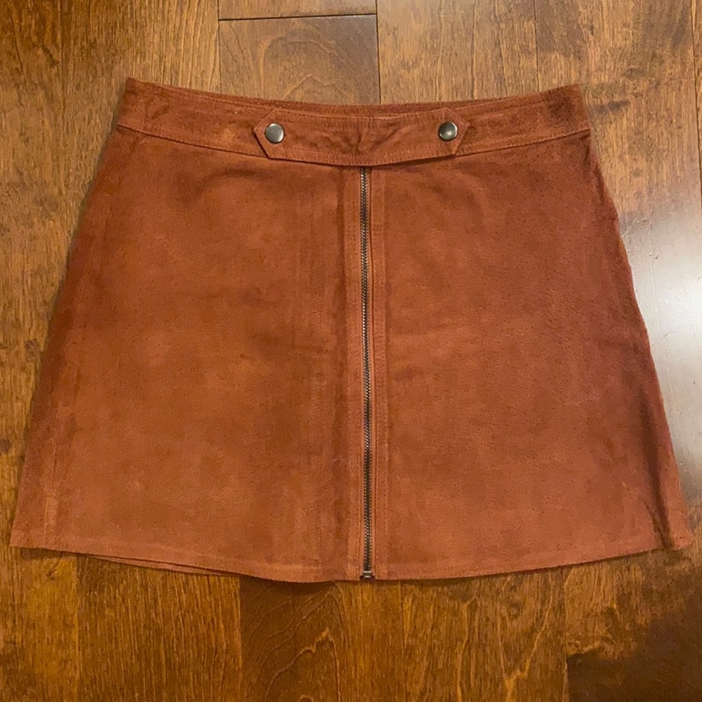 F21 Faux Suede Skirt